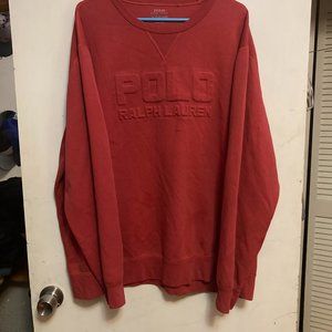 XXL RED POLO BRAND LONG SLEEVE THICK SHIRT